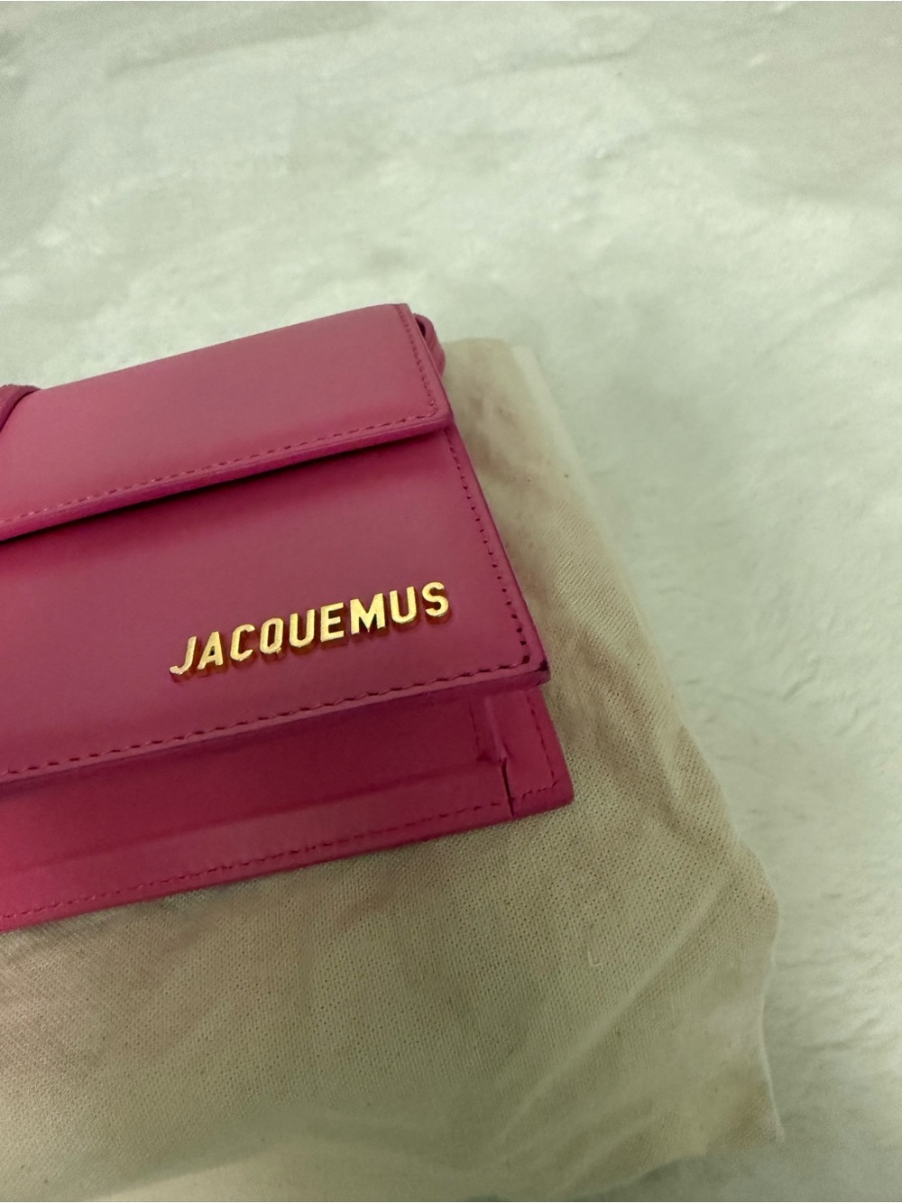 Jacquemus Hot Pink Le bambino long  shoulder bag - Picture 6 of 15